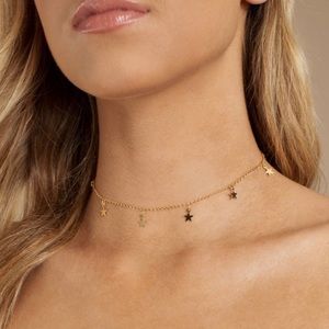 Brand new dangly star choker necklace